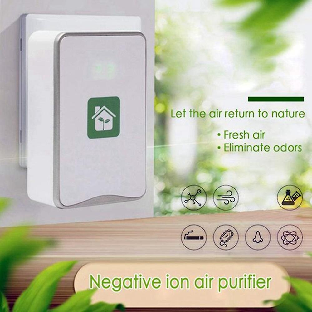 Air Purifiers Plug In, Portable Silent Air Purifier, Silver Us Plug