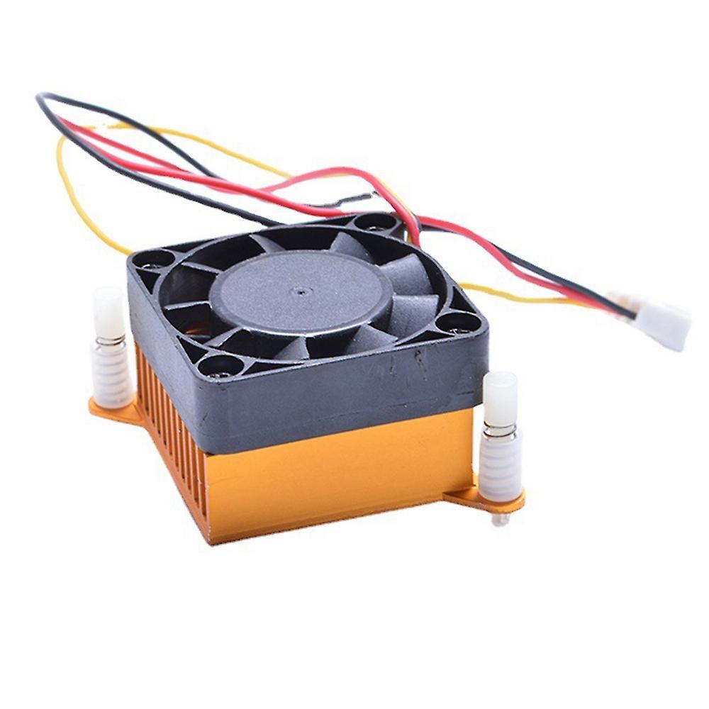 3pin Computer Motherboard Heat Sink Aluminum Radiator 4cm (yellow)