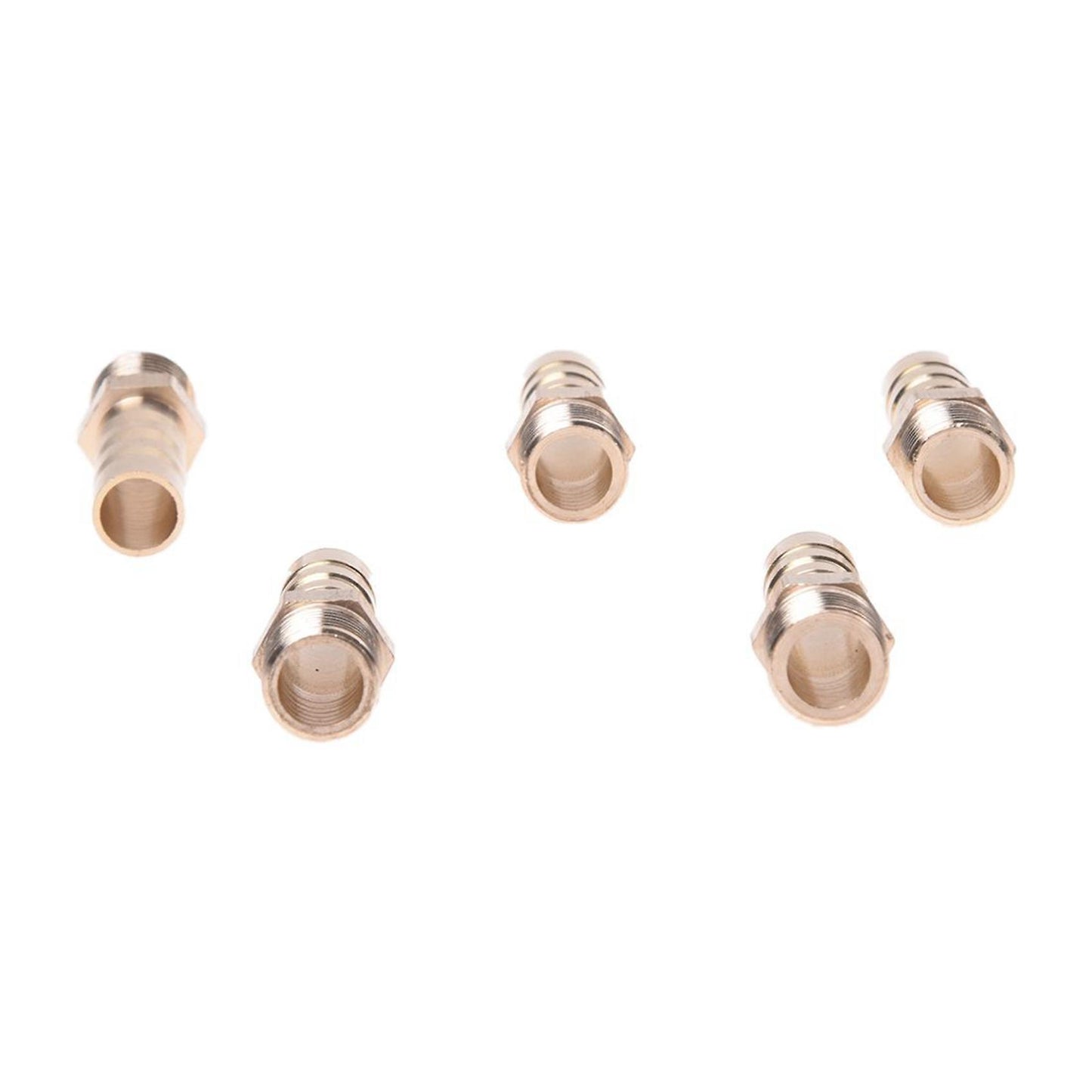 5pcs 8mm Air Gas Pipe Hose Barb 1/8" Pt Male Thread Joints Fittings