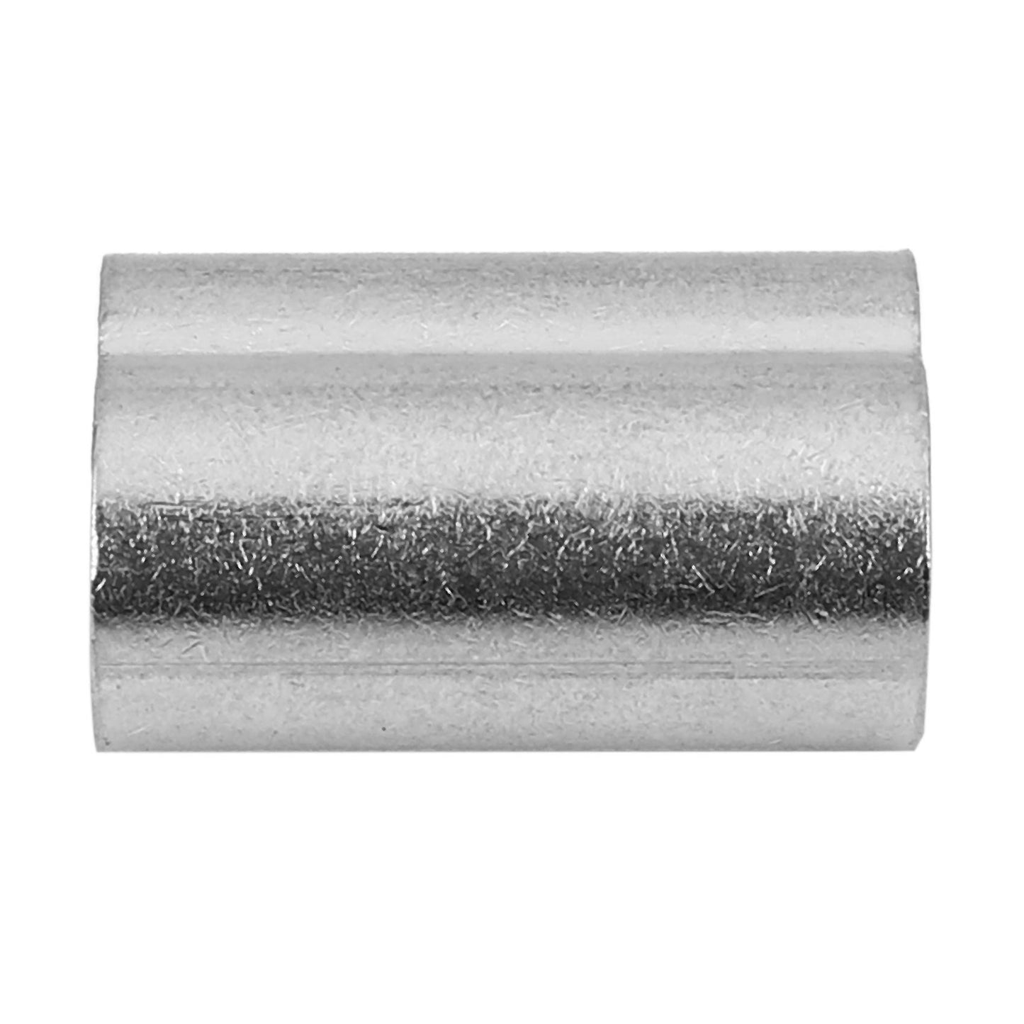 50pcs 15mm Aluminum Hourglass Ferrules Sleeve Crimp for 3mm Wire Rope