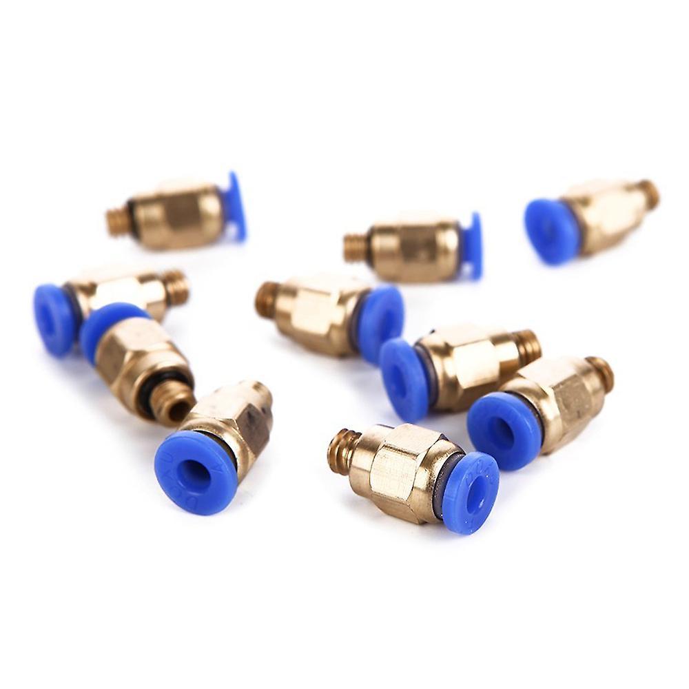 10x Pc4-m6 Pneumatic Straight Quick Fitting One Touch Hose Connector