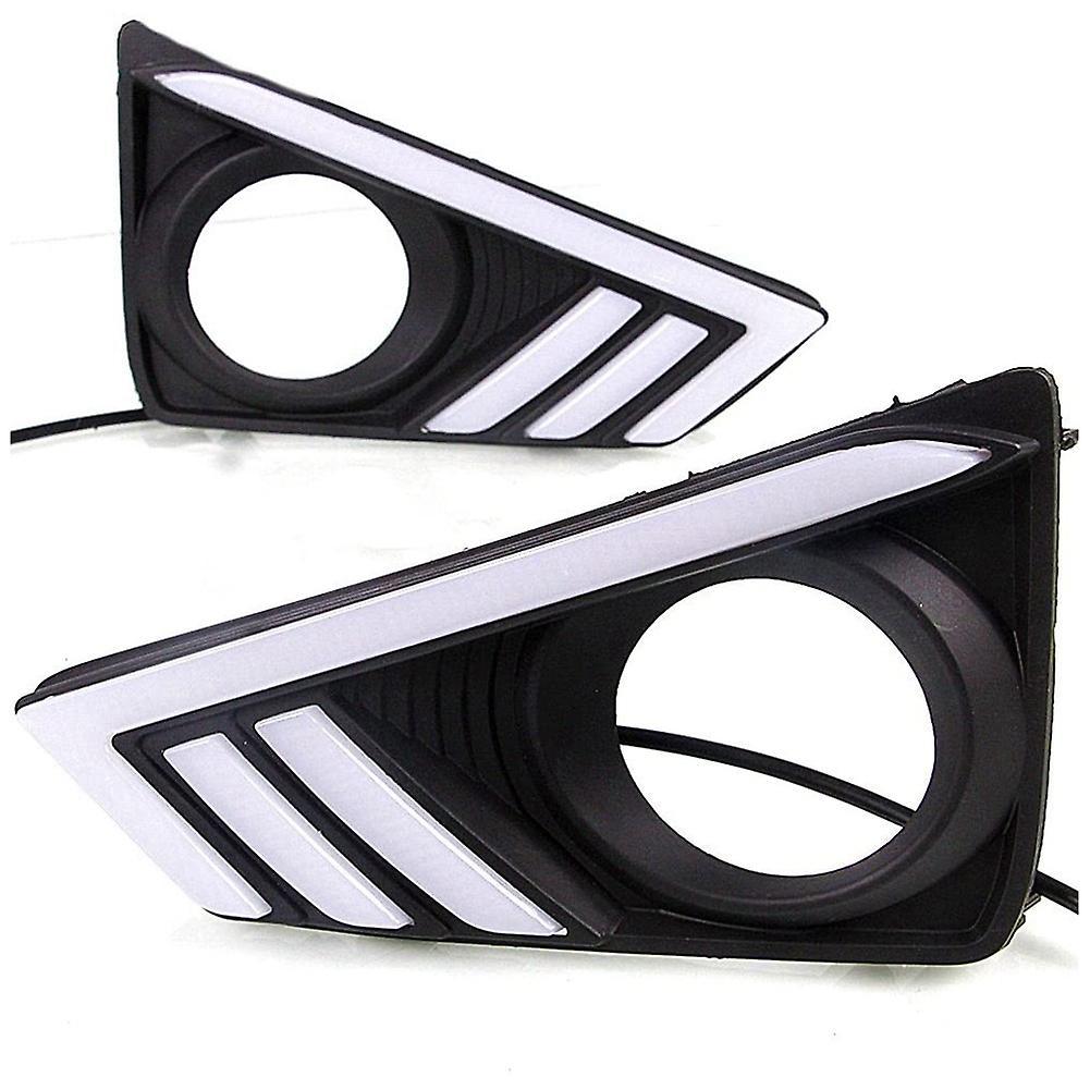 Car Led Dynamic Daytime Running Light,yellow+blue Light