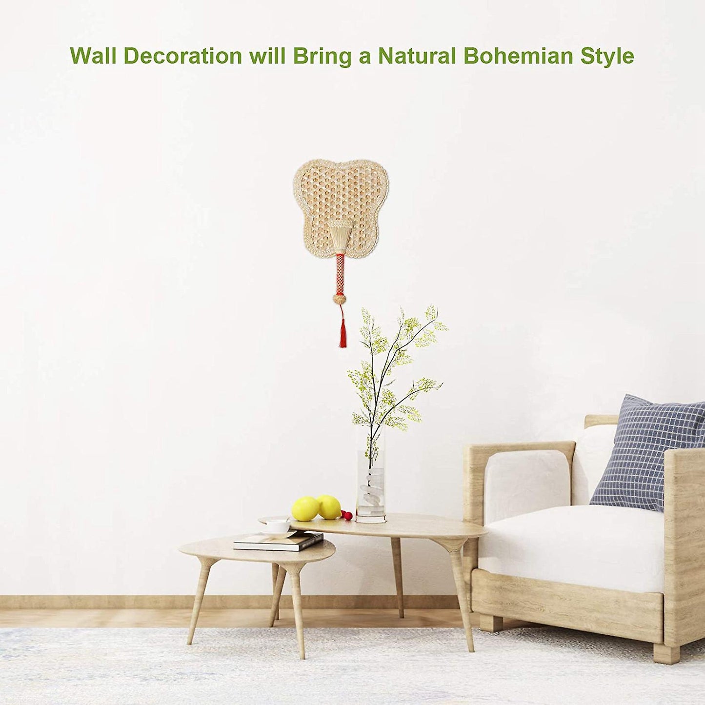 Hand Woven Fan Natural Fan Natural Wheat Straw Hand Fan(small)