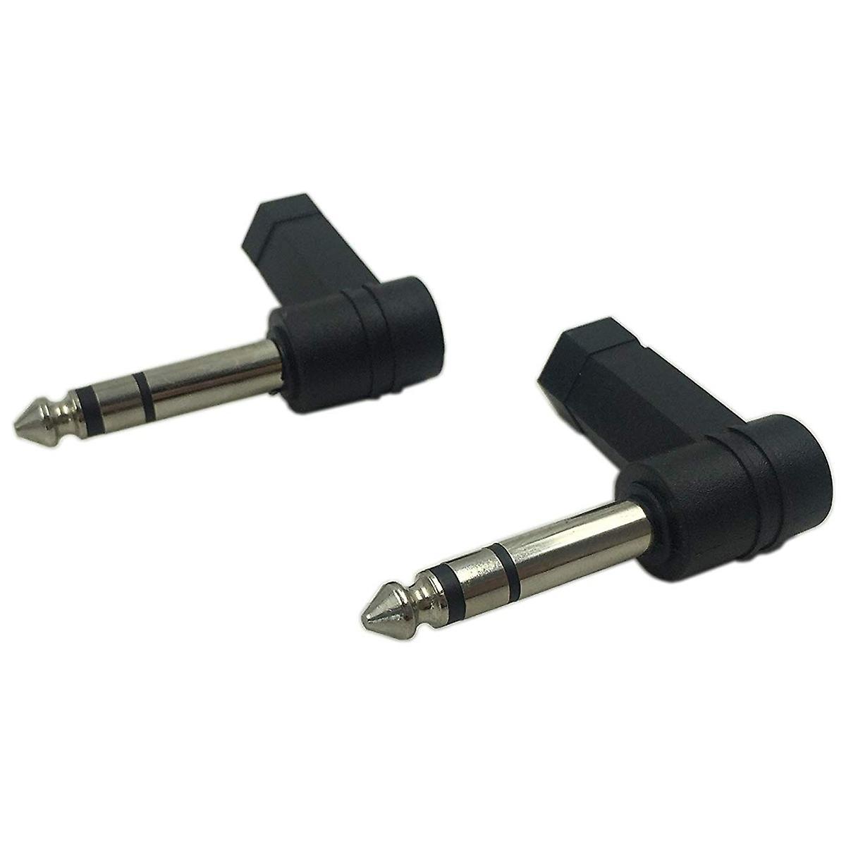 Gold 6.35mm 1/4in Mono Male Jack to Rca Female Plug Adapter Connector