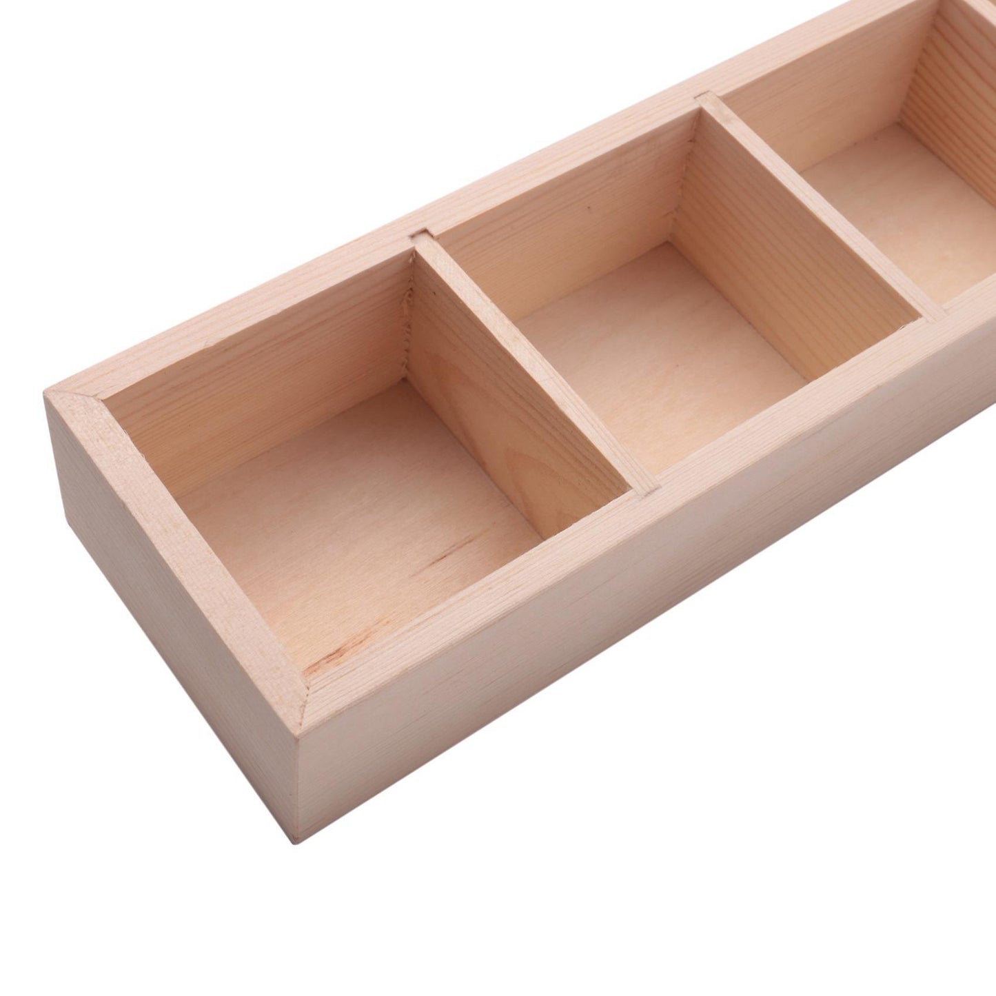 2x Wooden Box Succulent Plant Flower Pot 5 Grid