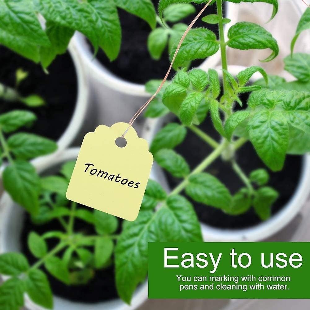 200pcs Plant Hanging Tag Waterproof Plastic Labels Reusable