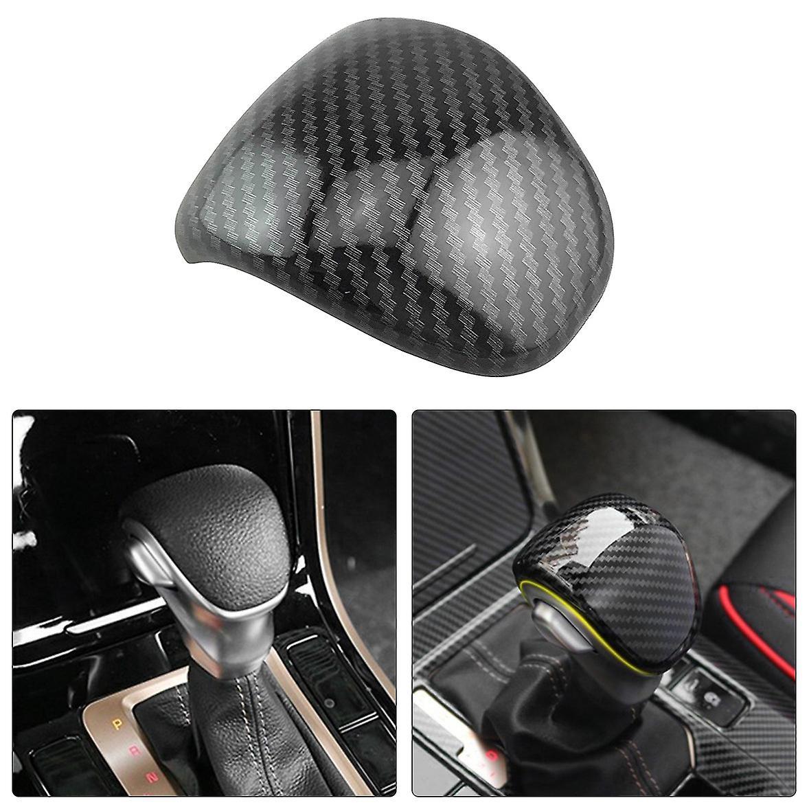 Abs Carbon Fiber Inner Gear Lever Shift Knob Lid Cover Trim for Kia