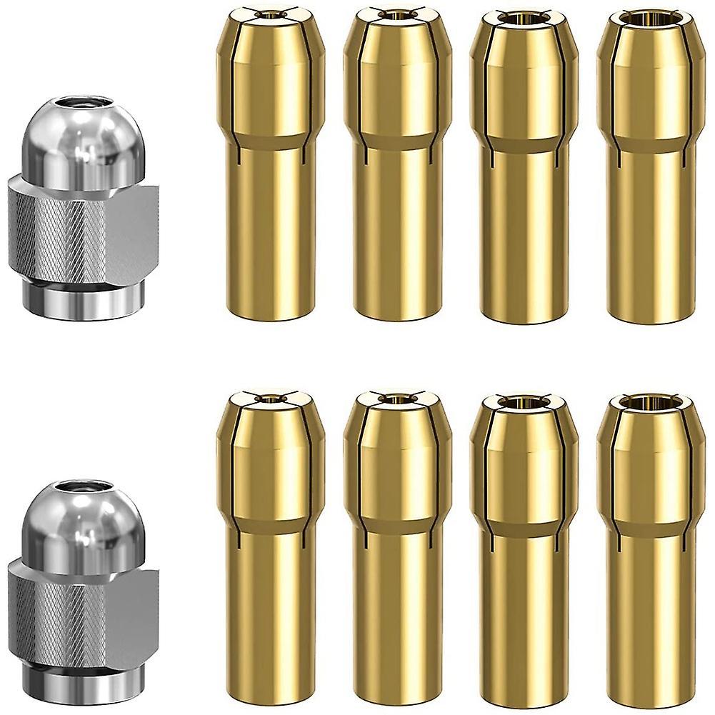 10pcs Brass Collet for Dremel,replacement 4485 Quick Change Rotary