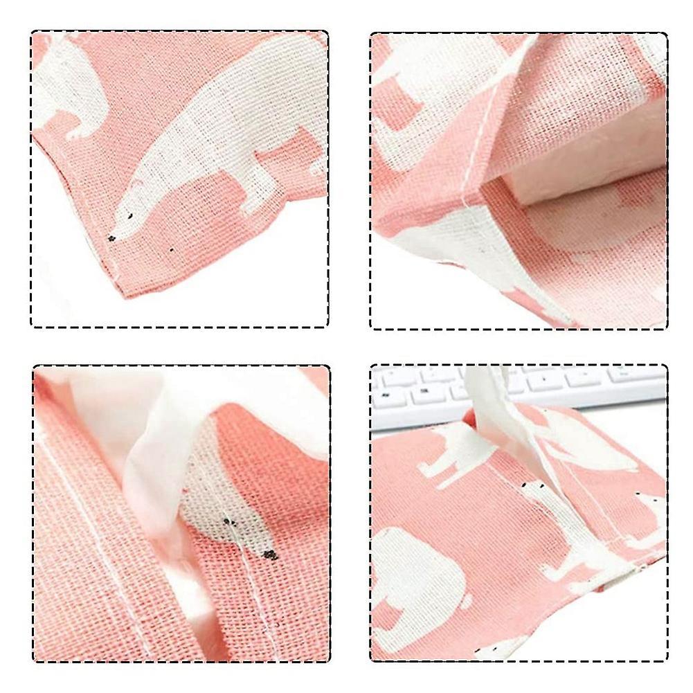 Tissue Set Towel Rack Tissue Storage Box Cute Cloth Cotton Linen