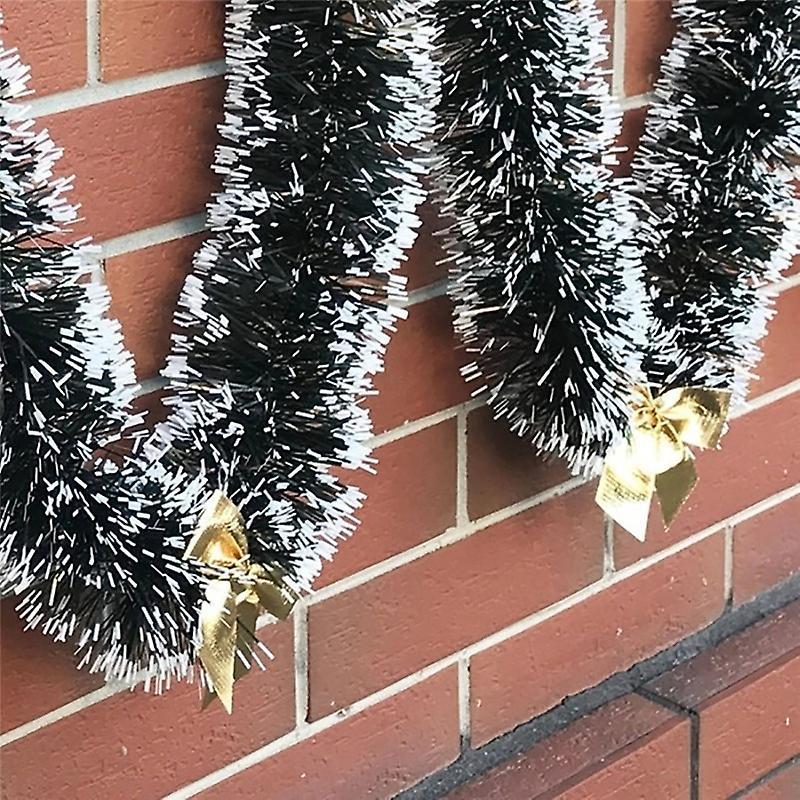2m Bar Tops Ribbon Garland Christmas Tree Kitchen Ornaments-golden
