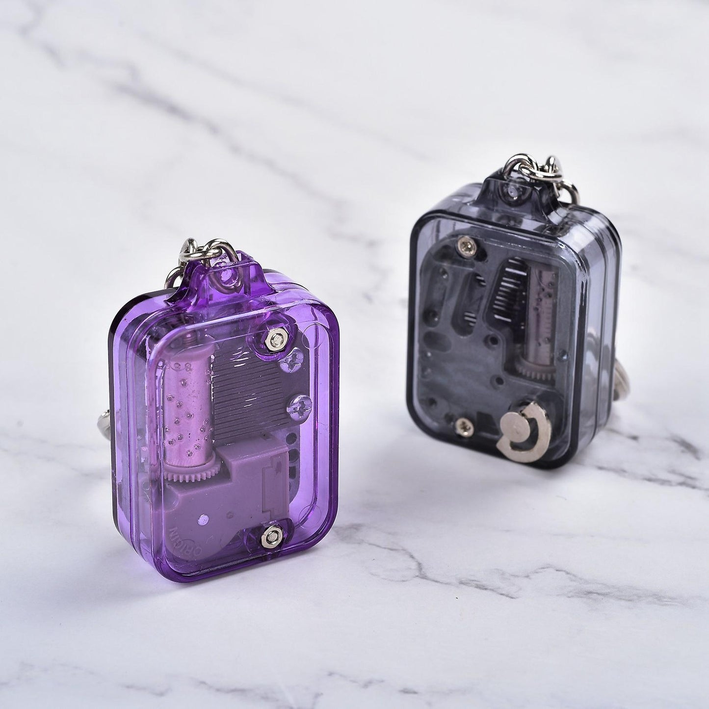 Pink Diy Mechanical Metal Music Boxes for Child with Screws