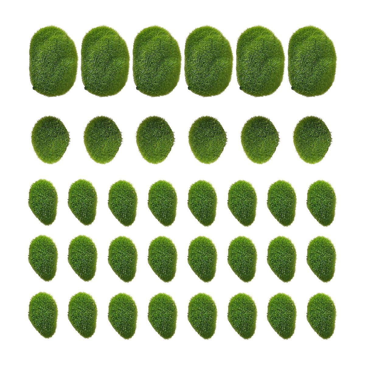 3 Size Artificial Moss Rocks, for Floral Arrangements and Crafting