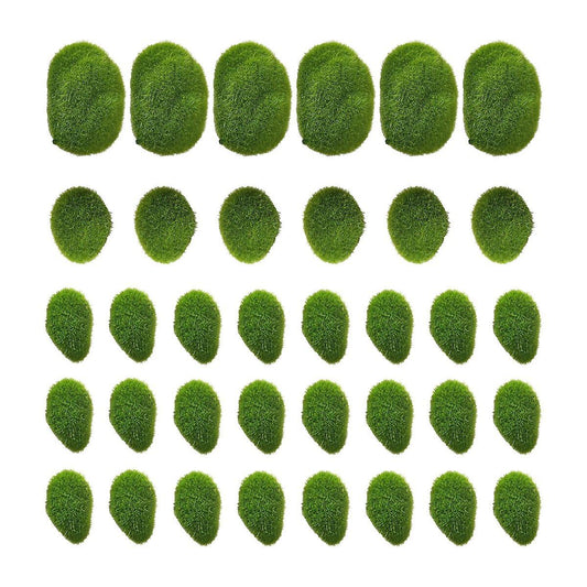 3 Size Artificial Moss Rocks, for Floral Arrangements and Crafting