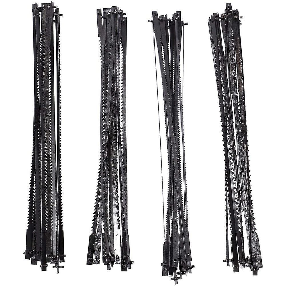 12pcs 5 Inch Pinned Scroll Saw Blades Tpi 10/15/18/24 for Woodworking