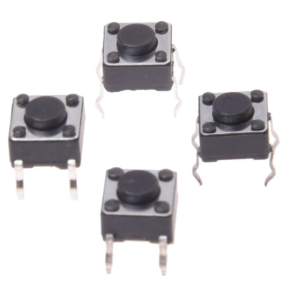 100 Pcs 6 X 6mm X 4.3mm Panel Pcb Momentary Tactile Tact Push Button Switch Dip