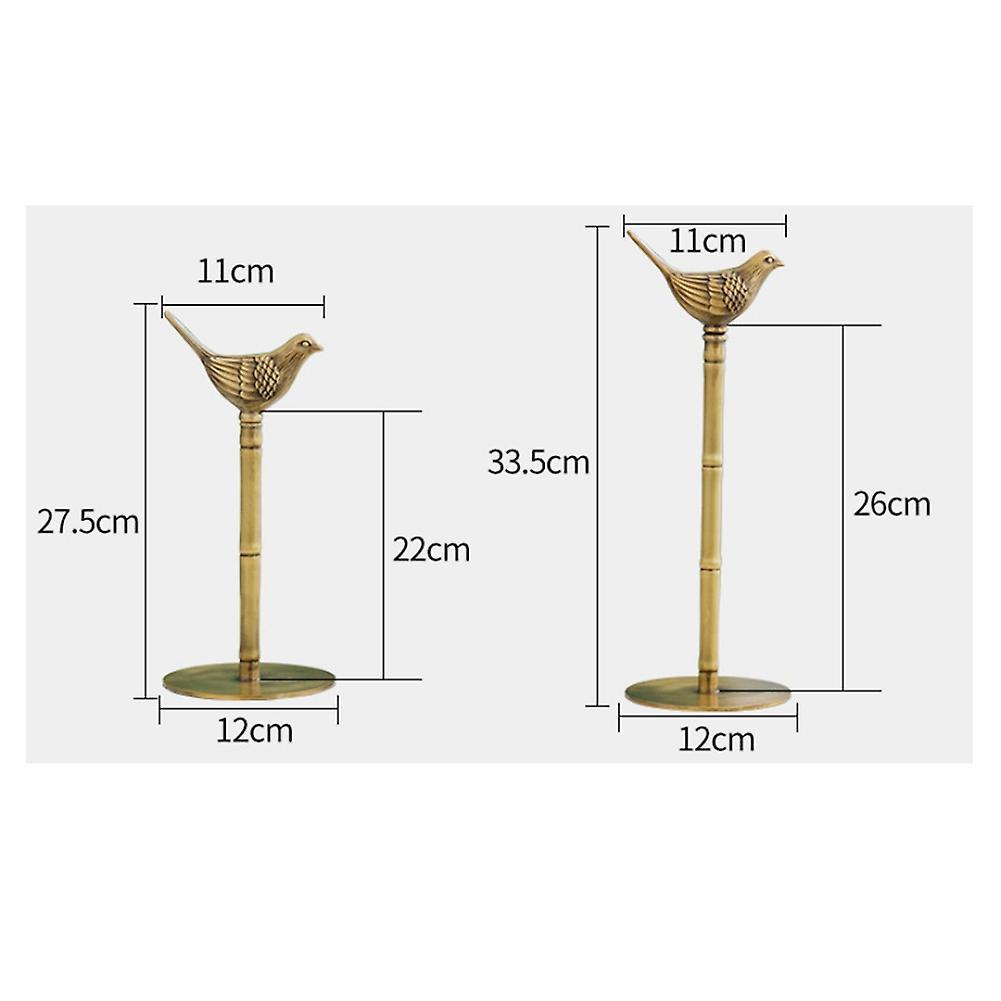 Vintage Brass Bird Tissue Holder Kitchen Roll Paper Storage C
