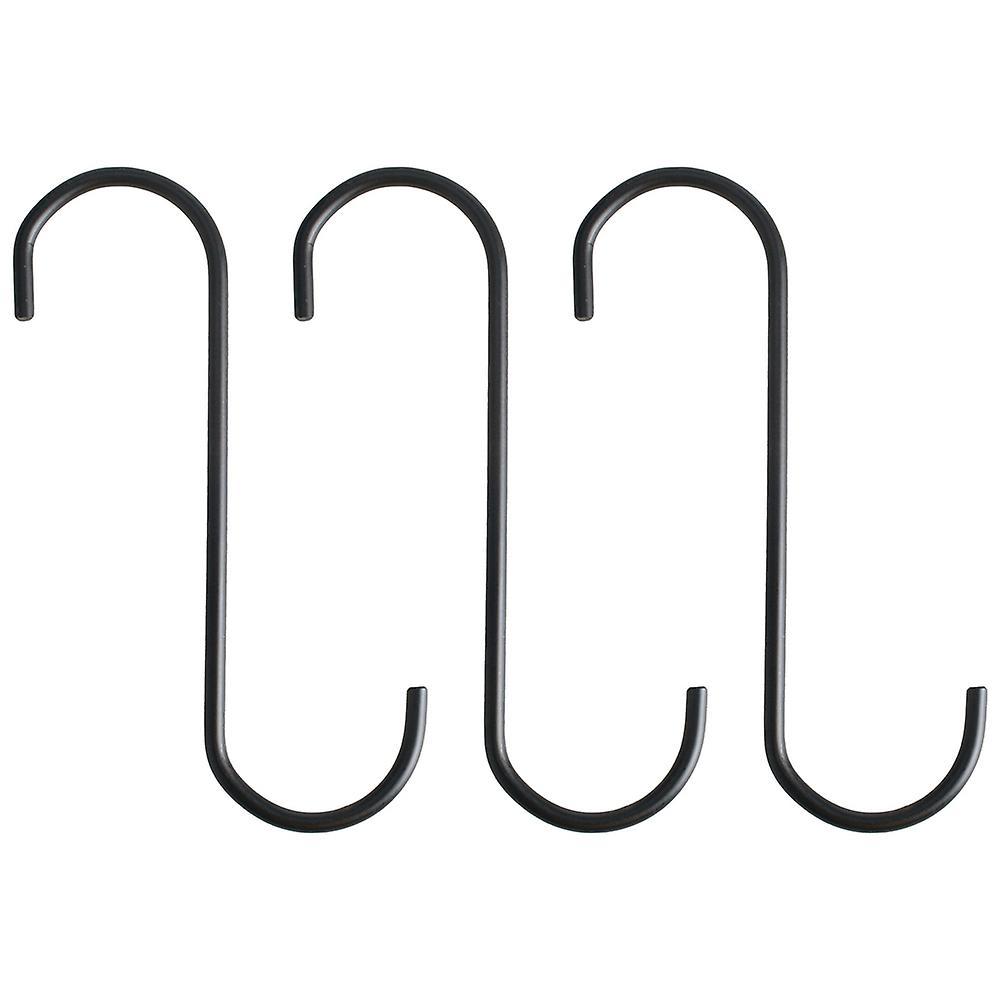 6.5 Inch Black S-shaped Hanging Hooks Heavy-duty S Type Hooks