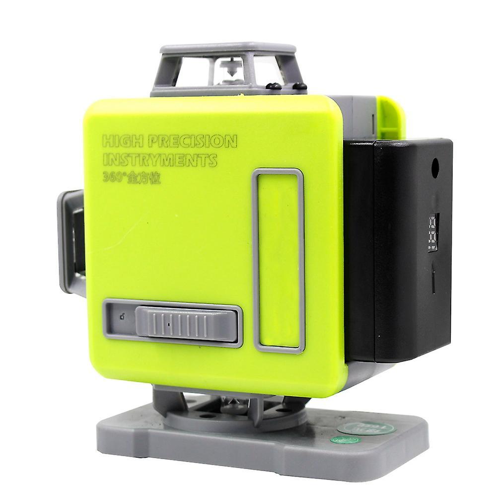 16 Lines 4d 360 Beam Green Lasering Level Outdoor Battery-us Plug