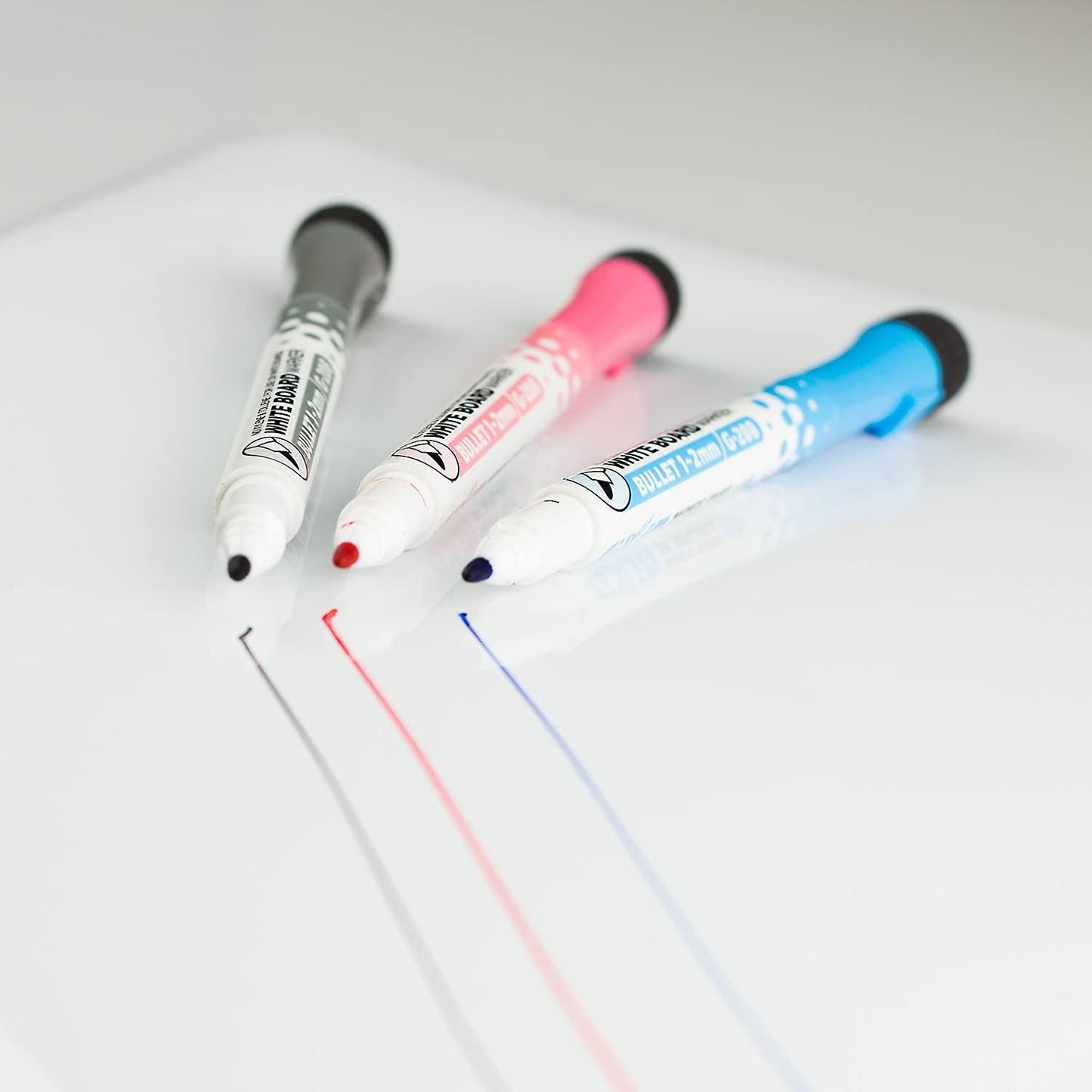 8pcs Magnetic Erasable Whiteboard Pens with Eraser Cap Board Markers