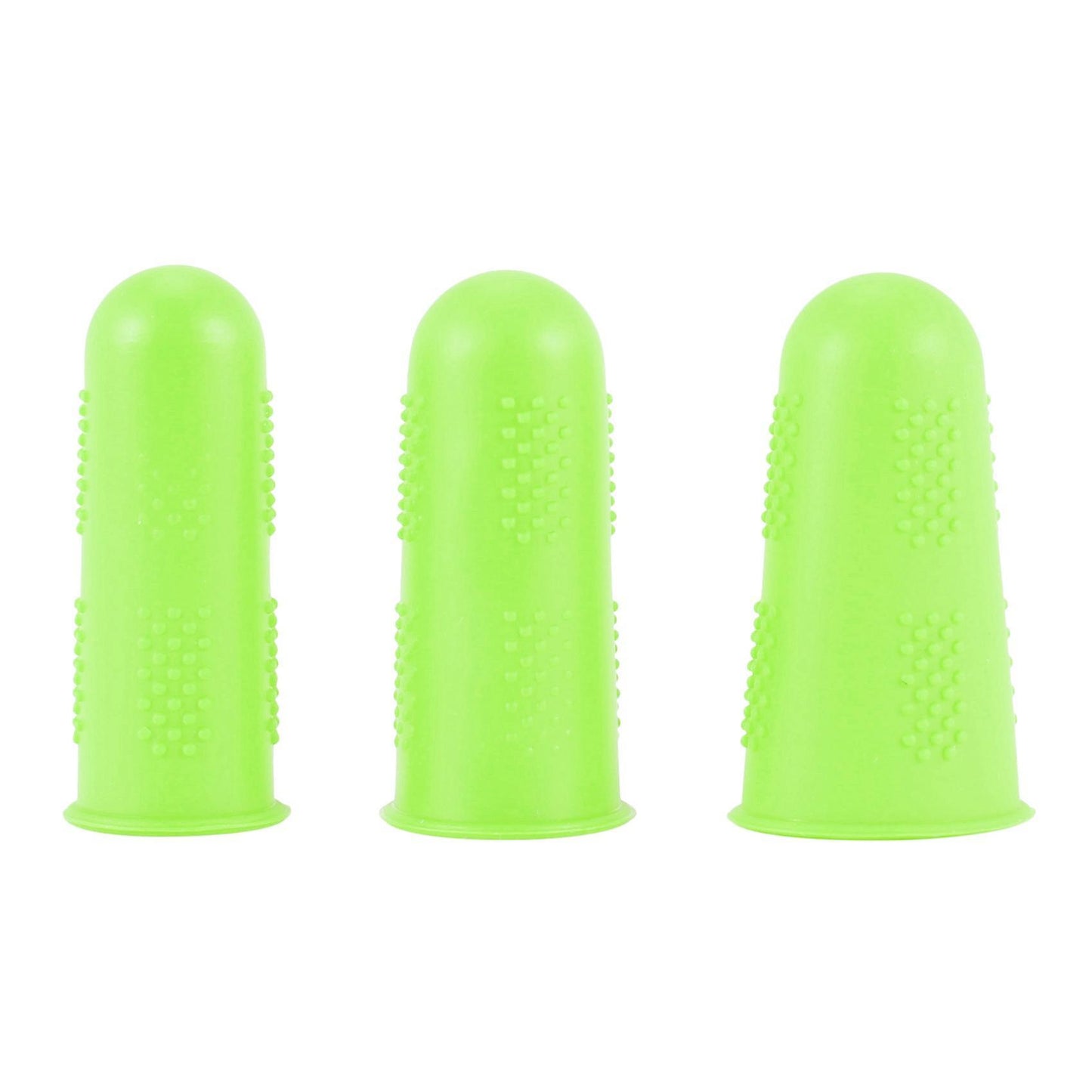 12 Pieces Glue Finger Caps Silicone Protectors In 3 Sizes(multicolor)