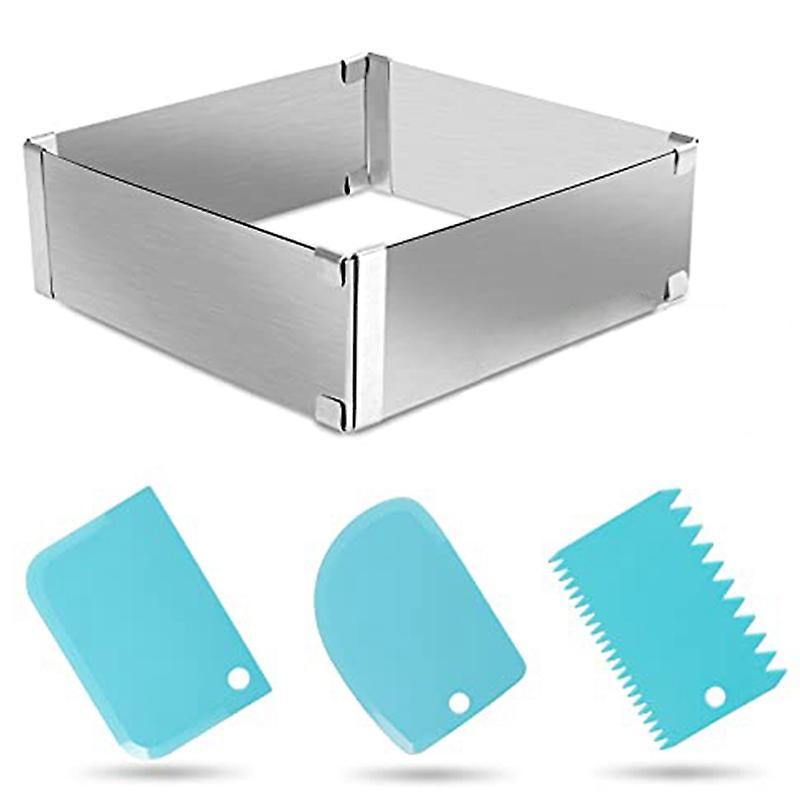 Baking Tray,4piece Set,stainless Steel Baking Accessories,quadratisch