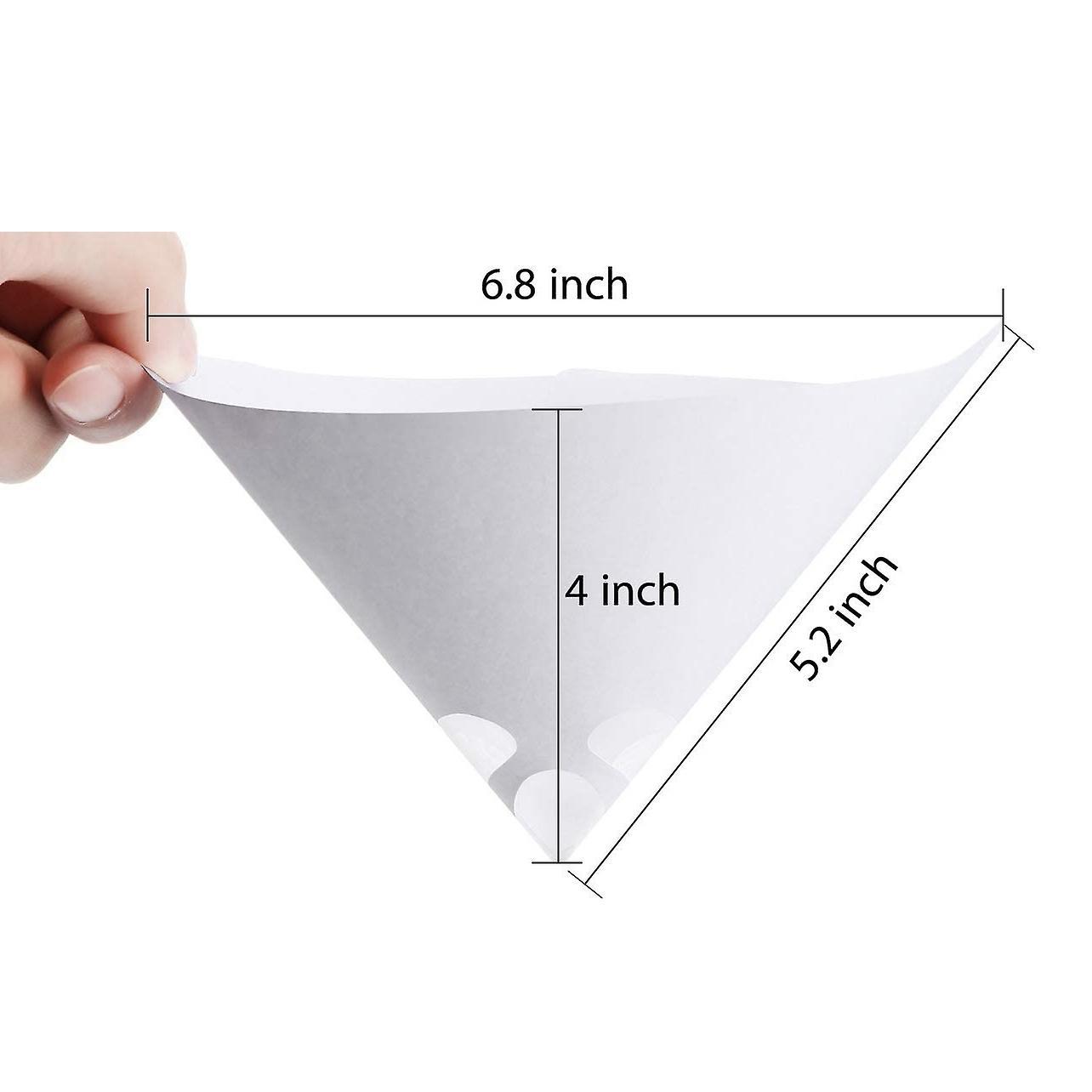 100 Pack 100 Micrometre Cone Paint Strainers with Fine Nylon Mesh