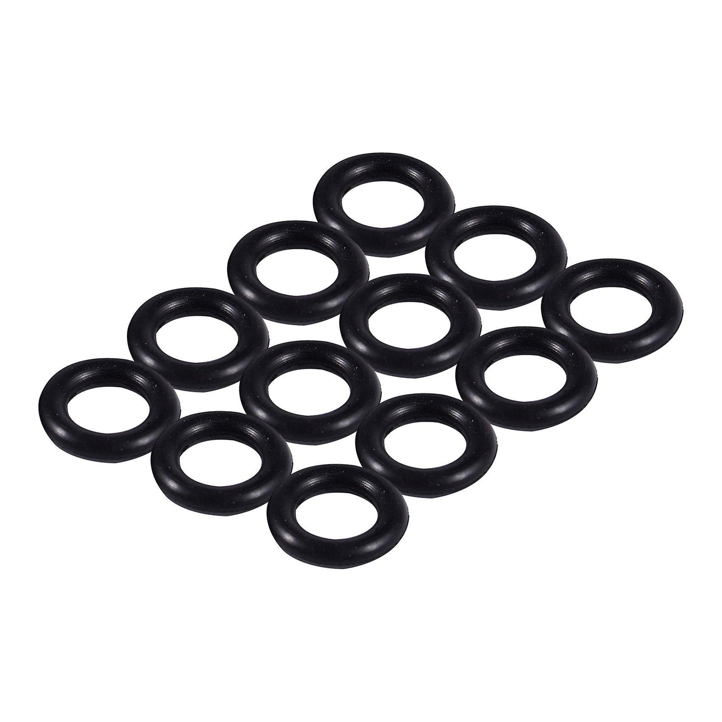 Schwarz 9 Mm X 2.0 Mm Rubber Dichtscheiben O Rings 12 Pcs