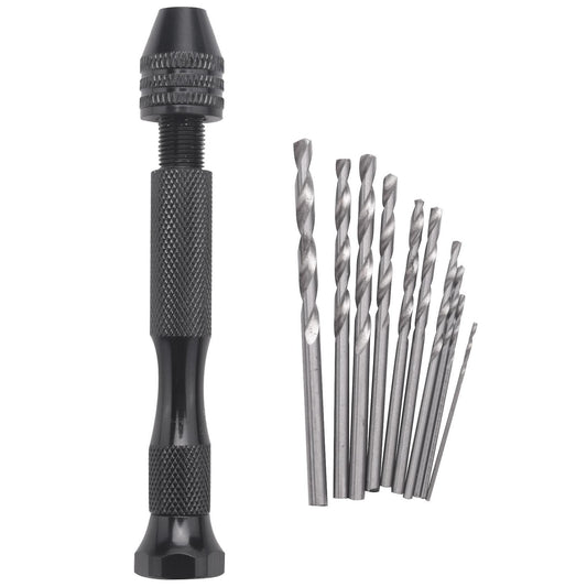 Mini Hand Drill with Keyless Chuck +twist Drills Rotary Tools