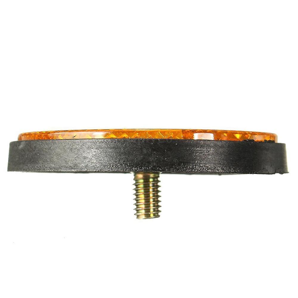 2pcs Round Red Reflector Universal for Motorcycle Atv 5.6*0.8cm