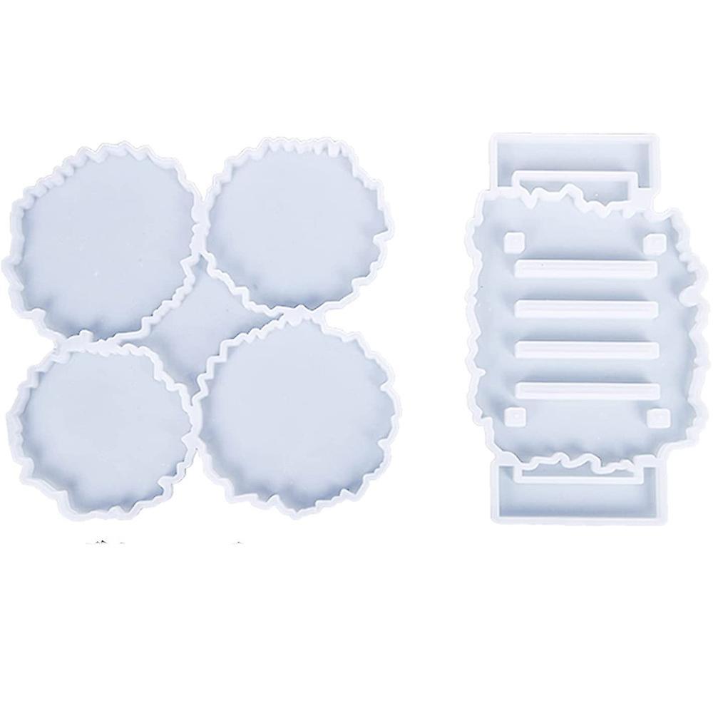 Coaster Resin Mold Kit Diy for Epoxy Resin Casting Coasters Home
