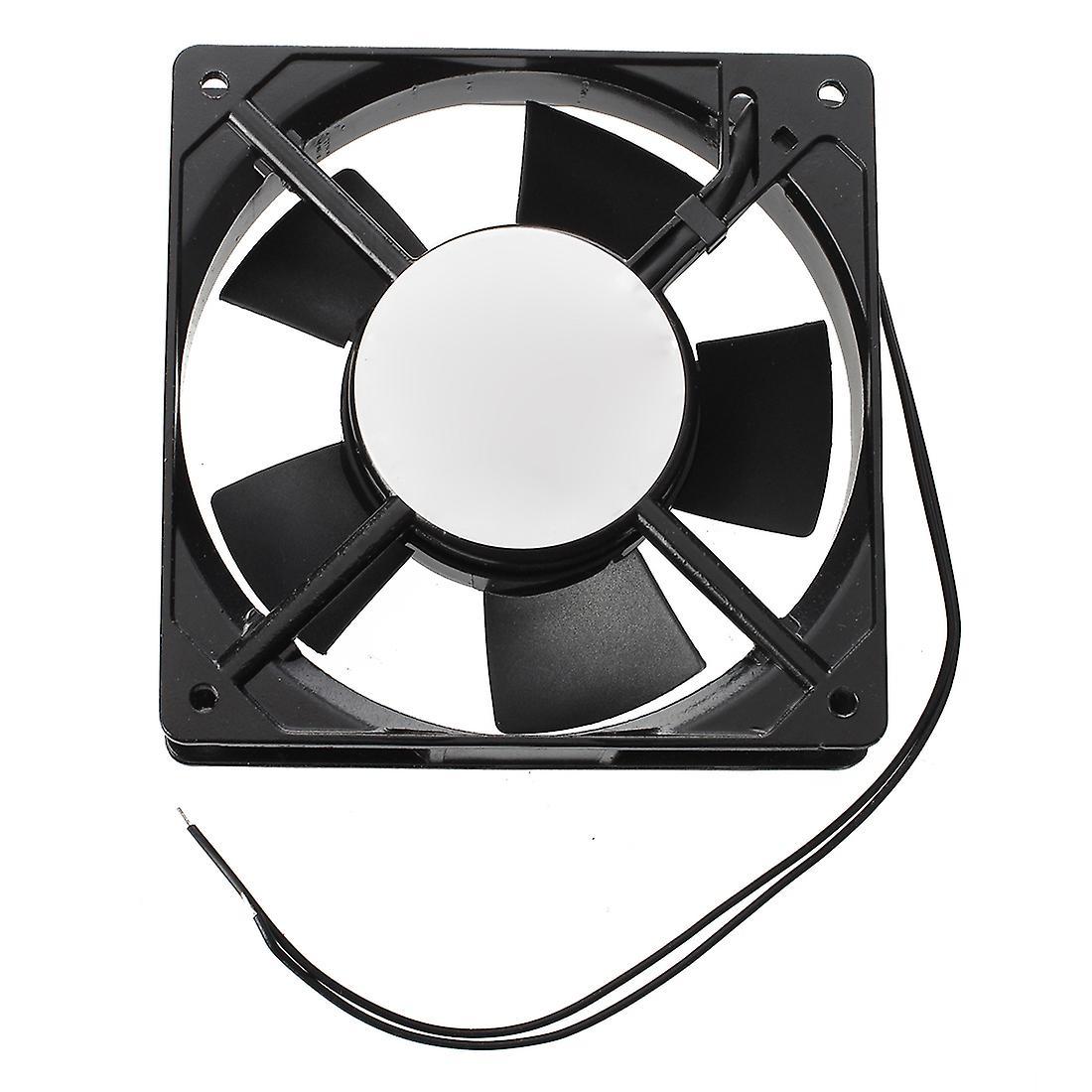 Black Plastic Housing Dc 24v Cpu Cooling Fan W Metal Finger Guards
