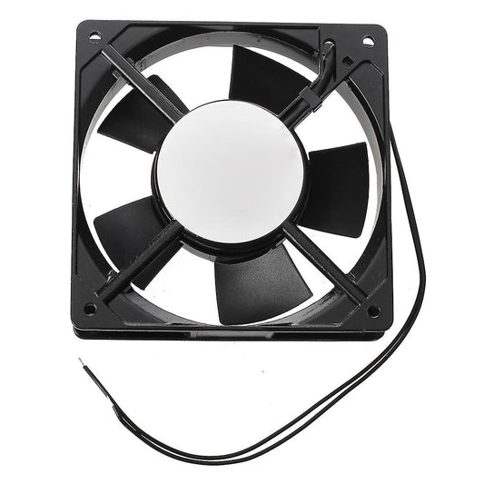 Black Plastic Housing Dc 24v Cpu Cooling Fan W Metal Finger Guards