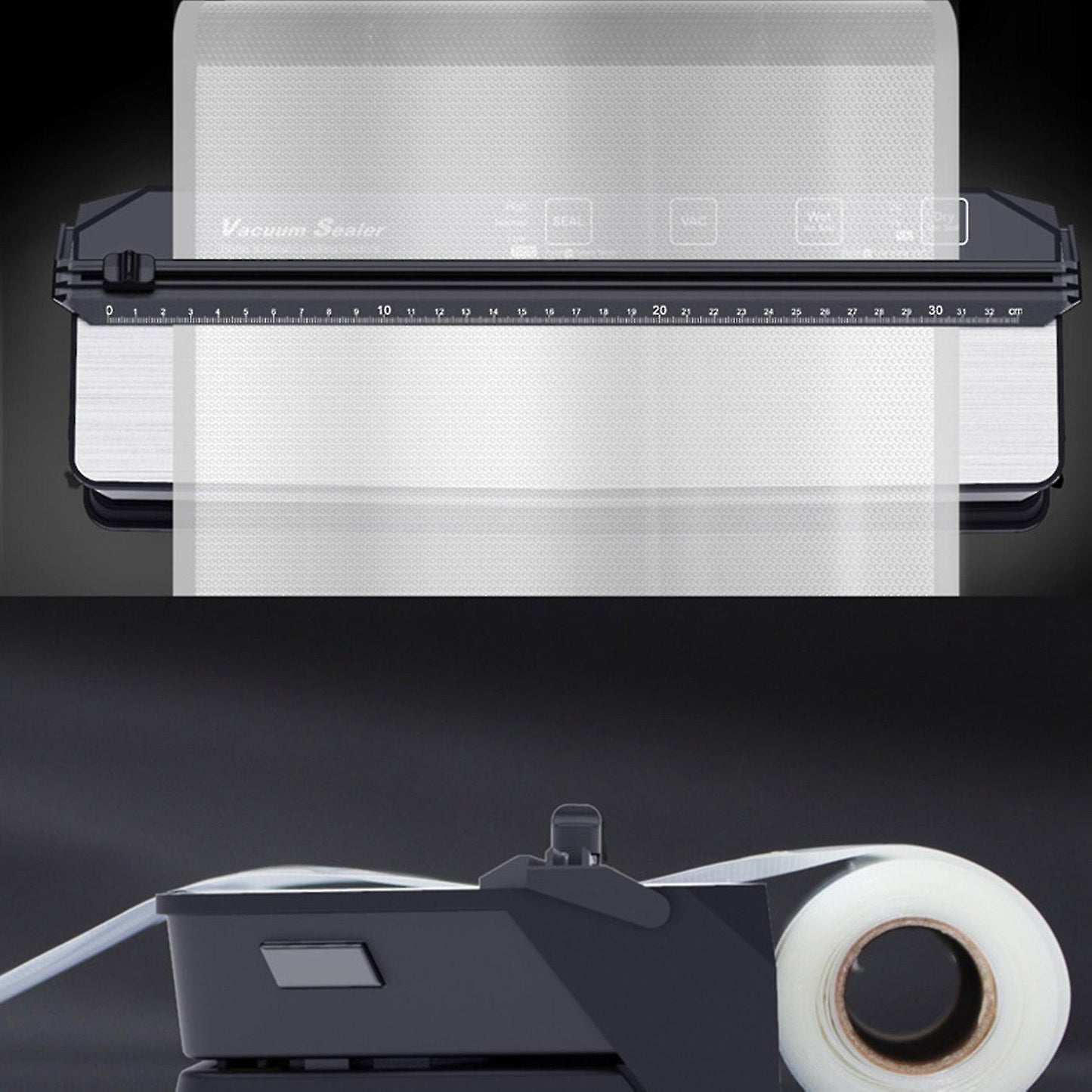 30cm Sealer Machine with 15pcs Sealer Bags for Dry Moist Food Us Plug