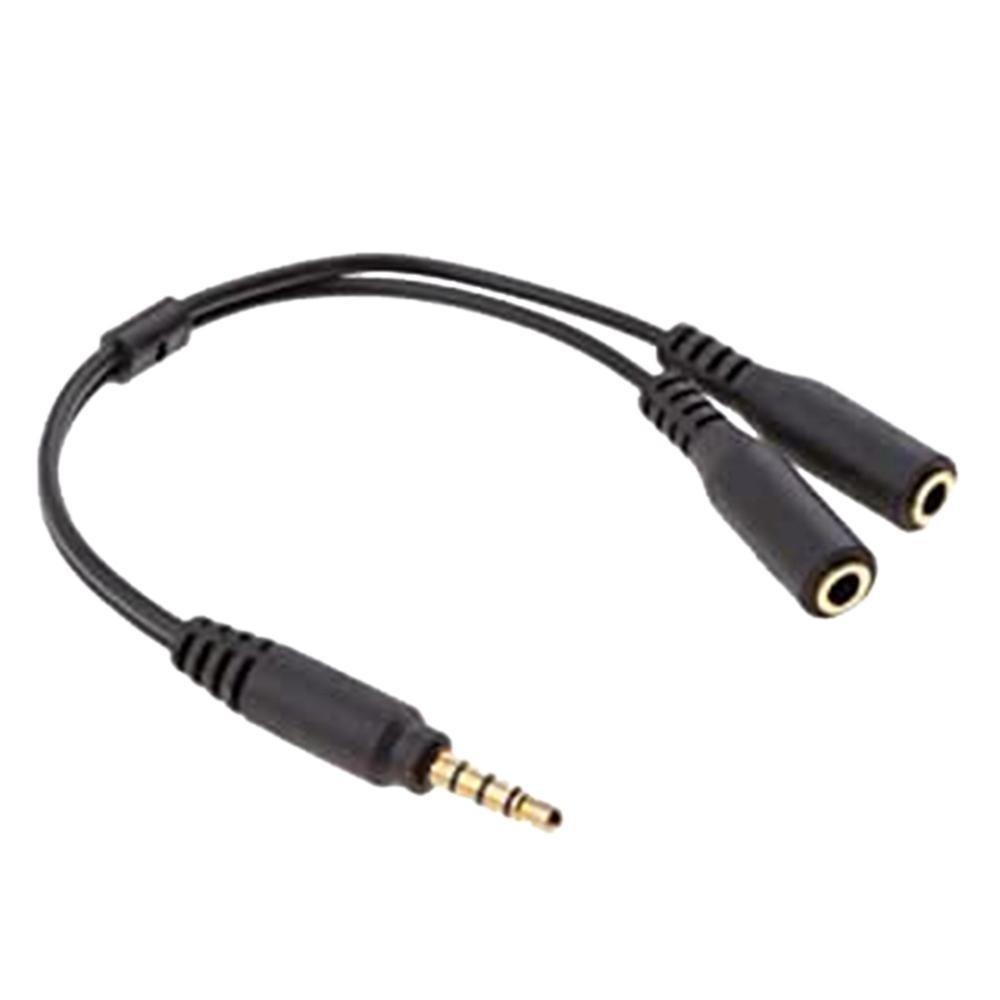 3.5mm Male to Female Stereo Audio Cable, One-to-two Audio Adapter