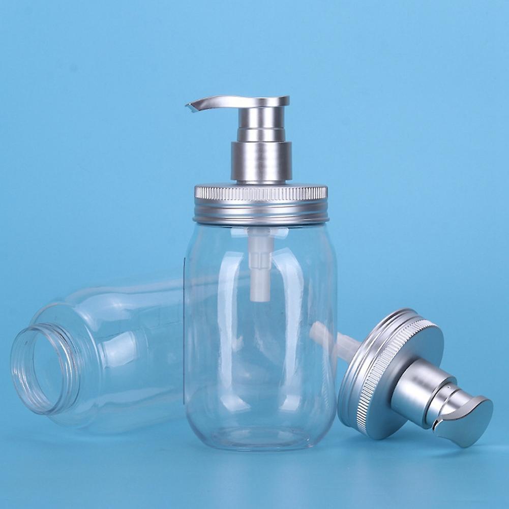 2pcs Plastic Soap Dispenser Empty with Pump for Bathroom Kitchen