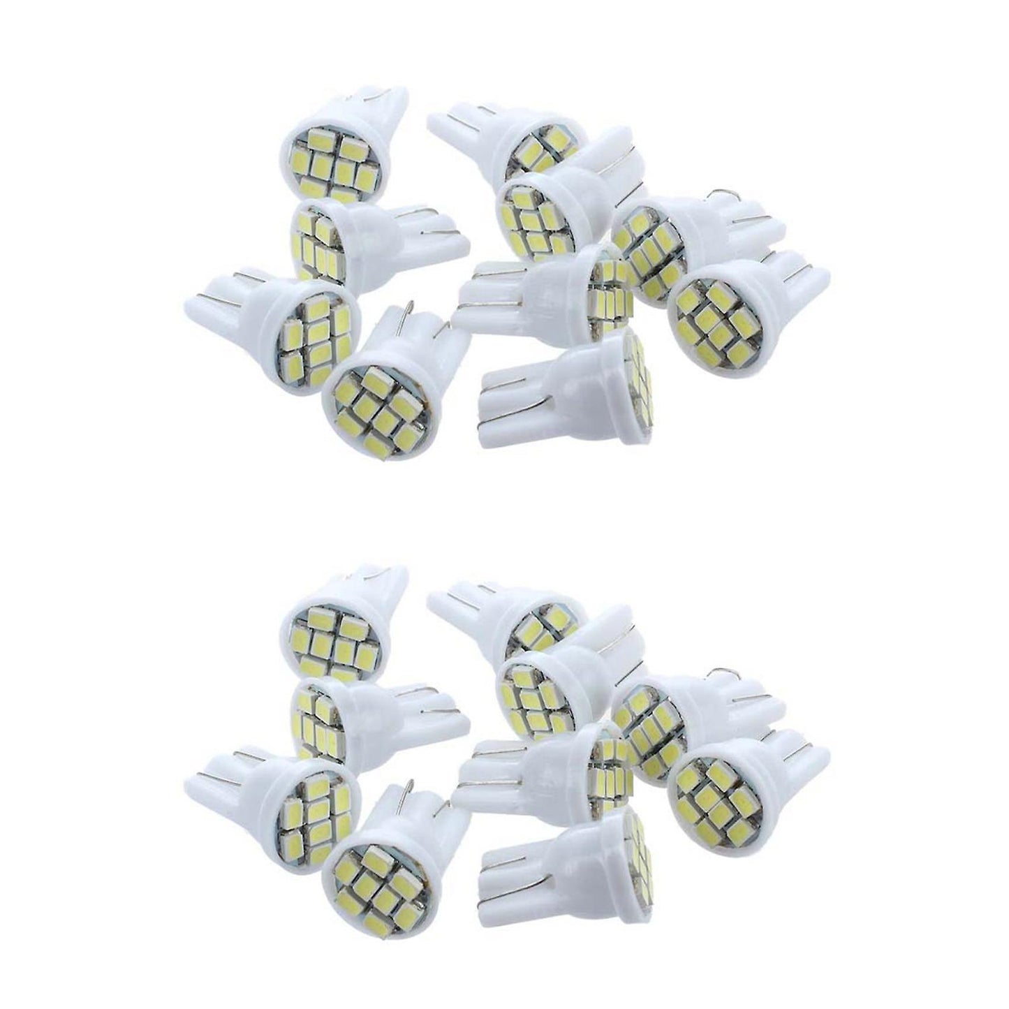 10 Lampadine W5w 158 168 147 152 T10 8 Led Smd Bianco