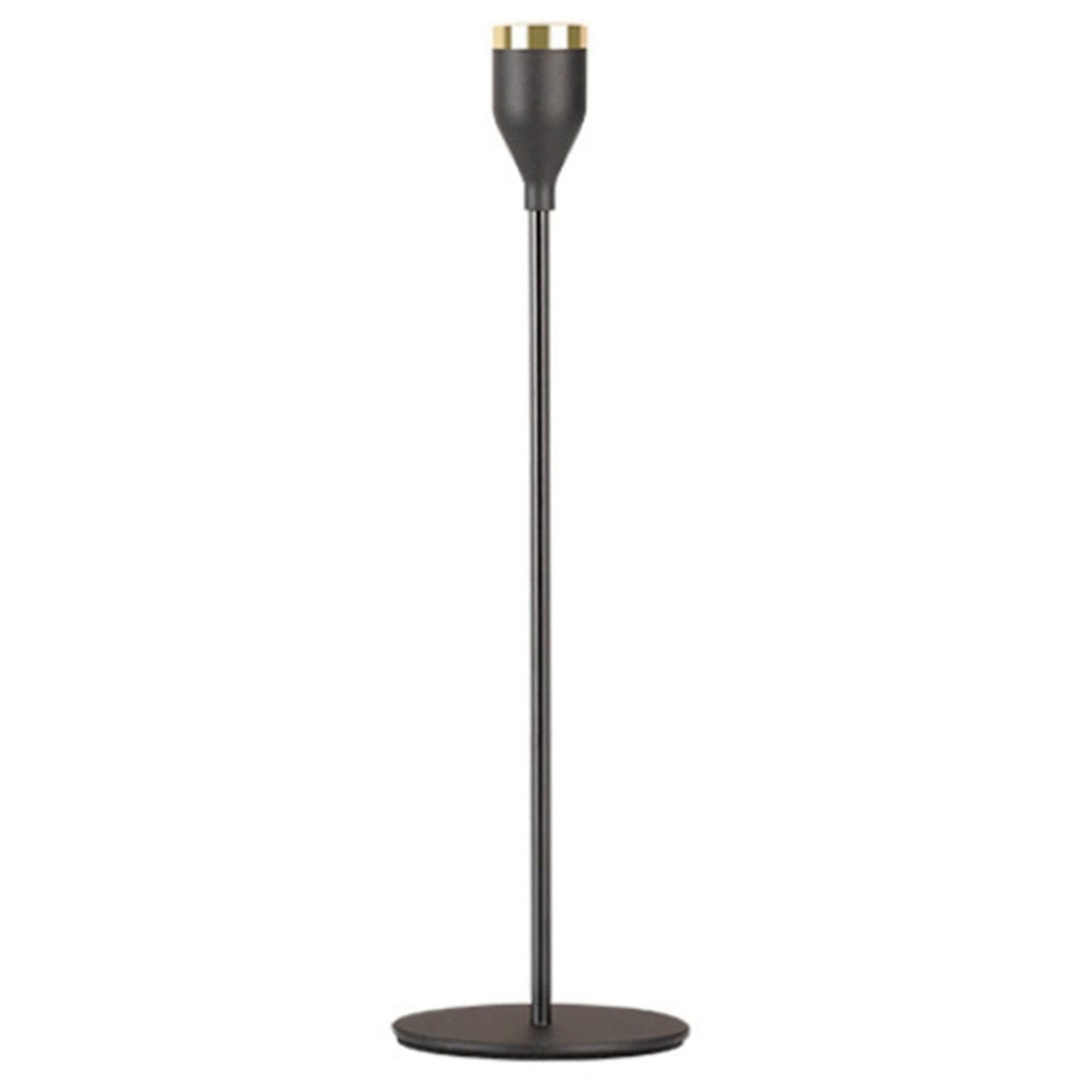 Modern Gold with Black Metal Candle Holders Wedding Home Decor,b
