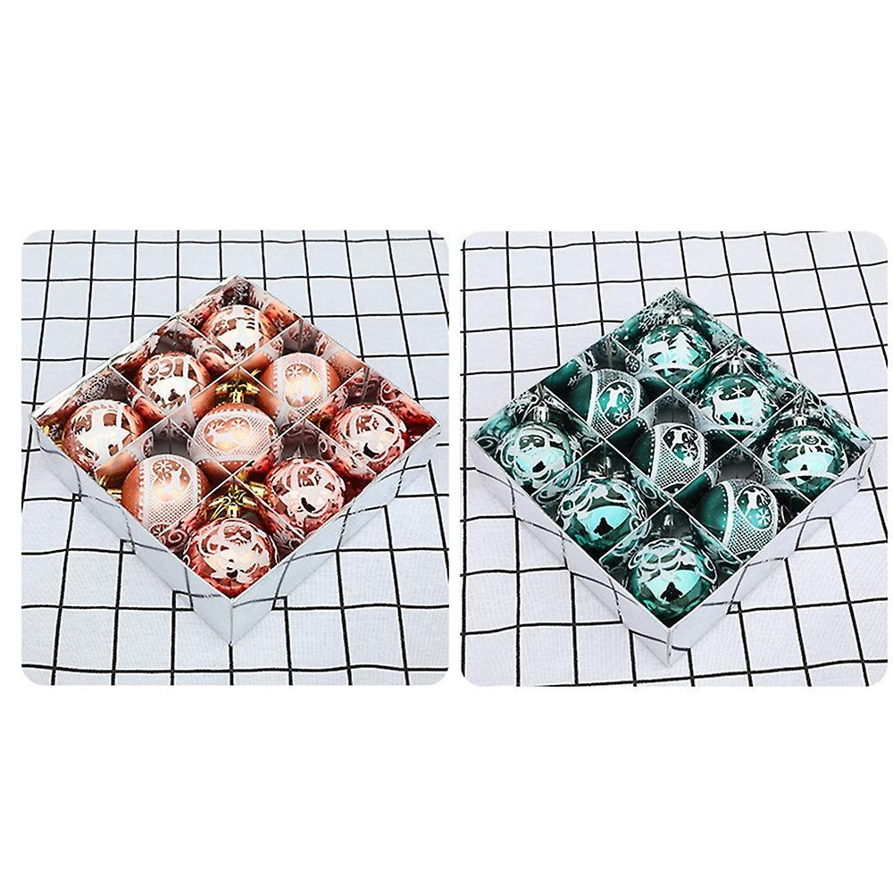 9pcs Christmas Balls Christmas Tree Decor Hanging for Home(wine Red)