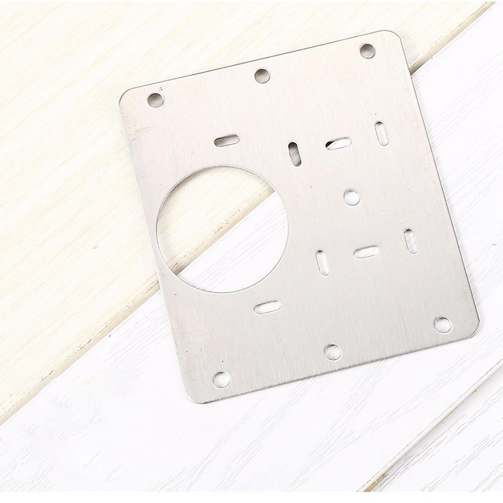 4 Pcs Hinge Repair Plate Brackets with Screws for Furniture Wardrobe