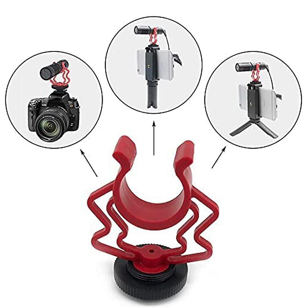 2pcs Universal Microphone Wavy Shock Mount Adapter Plastic