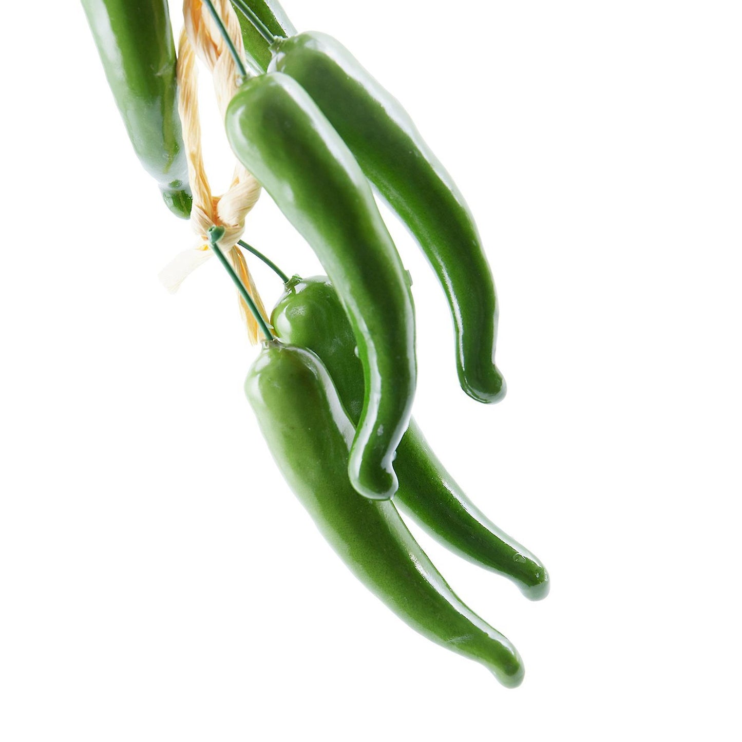 2x Best Artificial Chilli String Hot Peppers Hanging String (green)