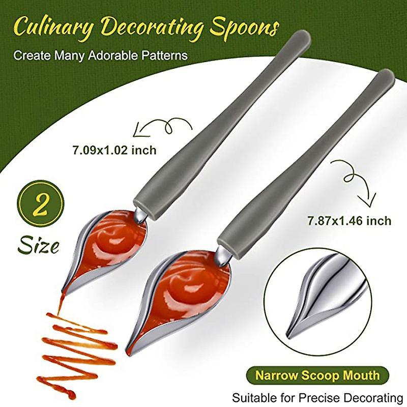 Candy Dipping Tools Dipping Fork Spoons Set for Decorative Plates
