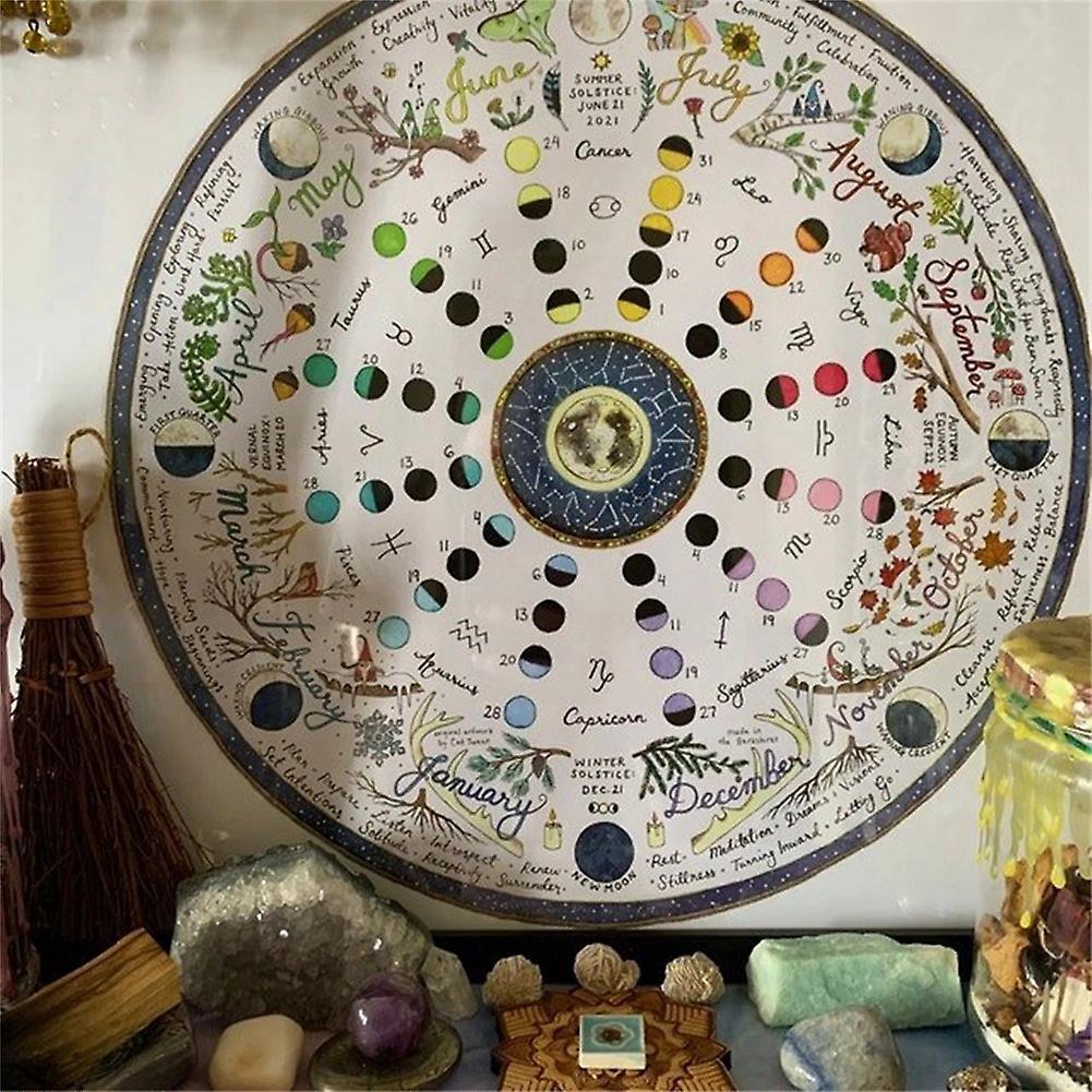 4pcs Painting 2022 Lunar Calendar Annual Ring Bedroom Decor Picture