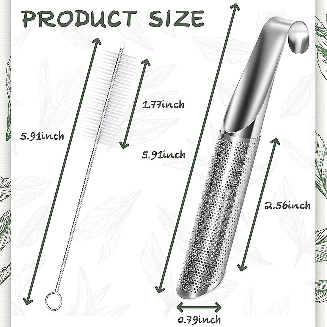 1set Tea Infuser Stick Pipe for Tea Leaf Infuser Fine Mesh