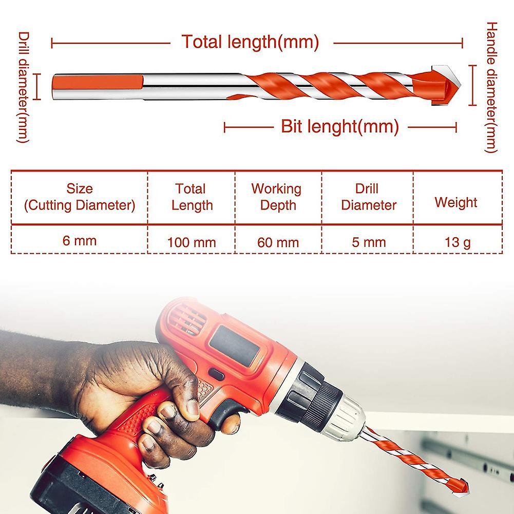 12 Pieces Hand Bit Set Triangular Handle Multifunctional Drill Bits