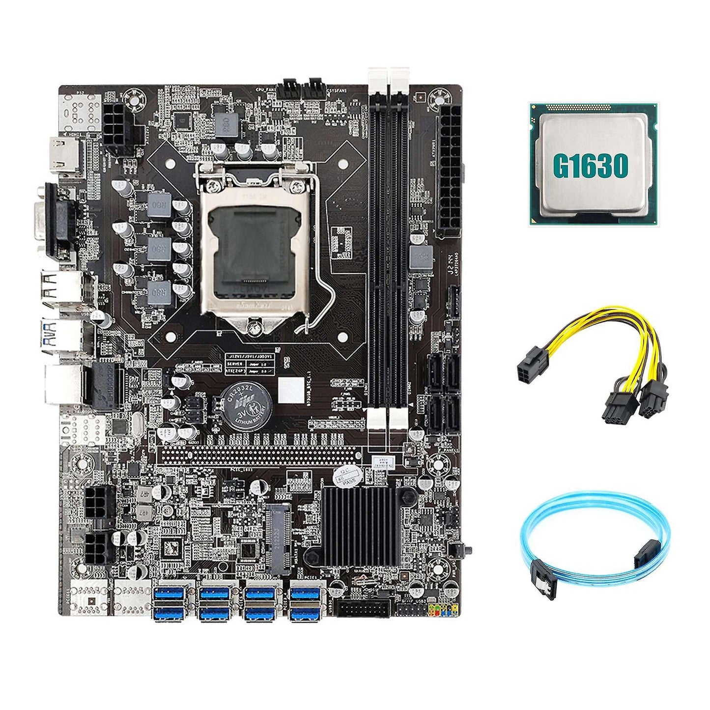 B75 Eth Mining Motherboard 8xpcie to Usb+lga1155 Motherboard