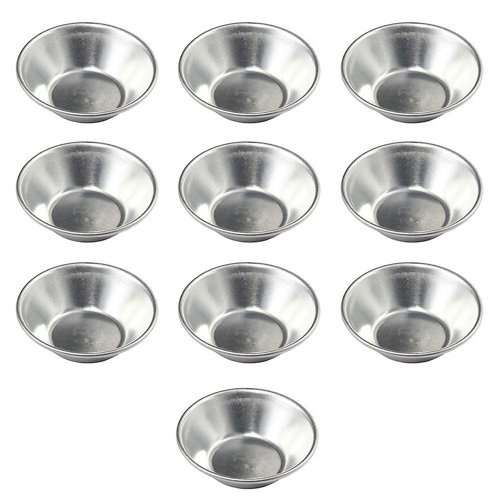 10pcs Aluminum Alloy Egg Tart Mold Baking Mold Oven Baking Tools