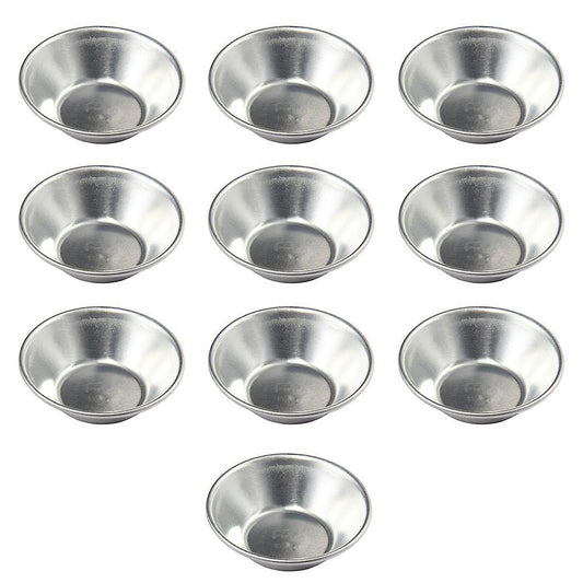 10pcs Aluminum Alloy Egg Tart Mold Baking Mold Oven Baking Tools