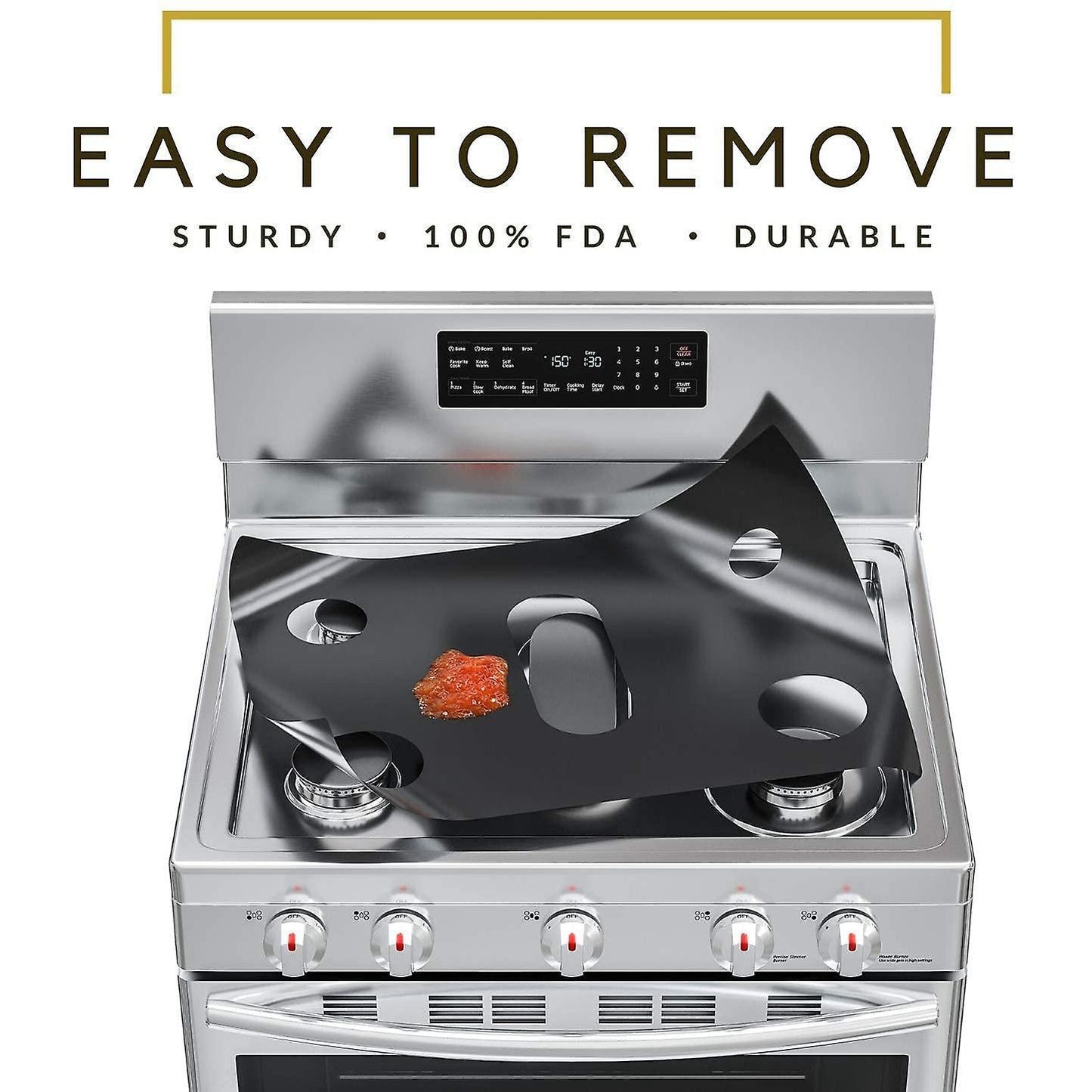 Stove Burner Cover for Samsung Gas Range, Reusable Gas Stove Liners