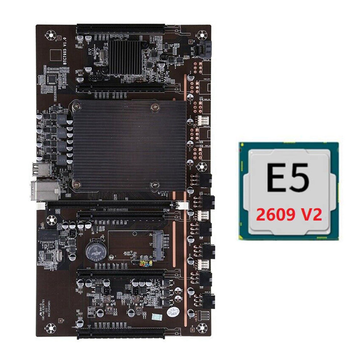 Btc Mining Motherboard X79 H61+e5 2609 V2 Cpu for Btc Miner Mining